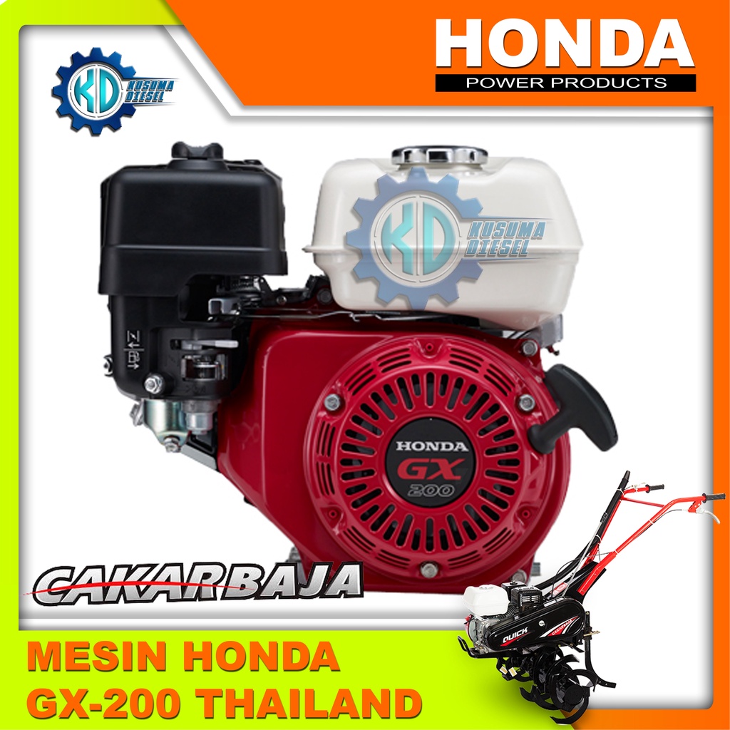 HONDA GX200 T2 QD THAILAND ORIGINAL - MESIN PENGGERAK CULTIVATOR CAKAR BAJA DLL - MESIN HONDA 6.5 HP