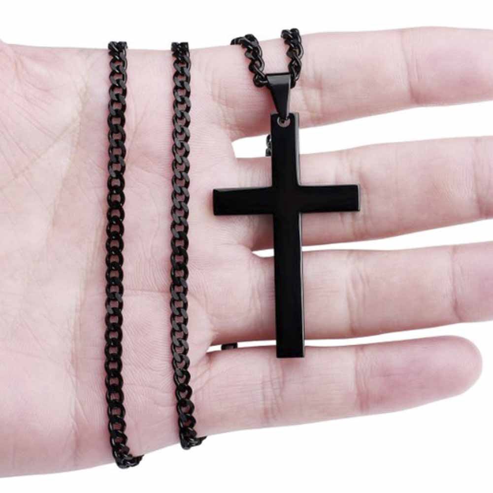 Cross Pendant Necklace New Design Stainless Steel Pendant Men Women Necklace