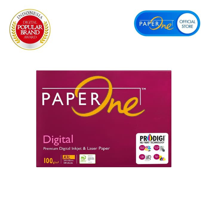 

PaperOne Kertas HVS Fotocopy 100g A3 - Ream