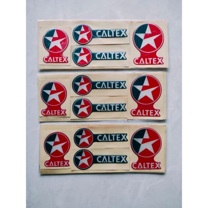 Emblem Caltex Logo Caltex Sticker Caltex Striping Caltex