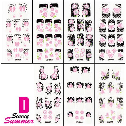 ISI S PACK NAIL ART STICKER SUNNY SUMMER SET A-D