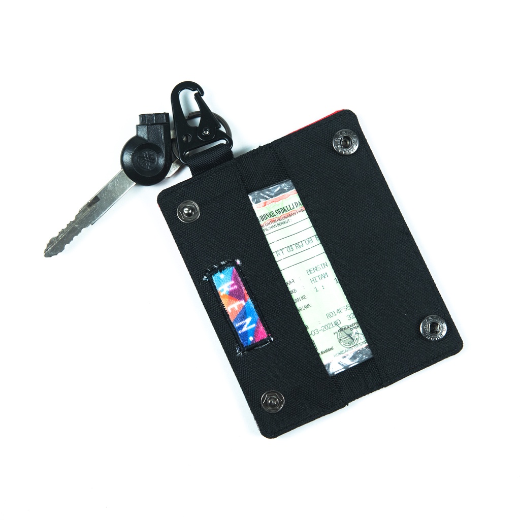Dompet STNK Mobil Motor - Gantungan Kunci Motif Premium Pria Wanita - Carabiner Premium - KENFACTORY
