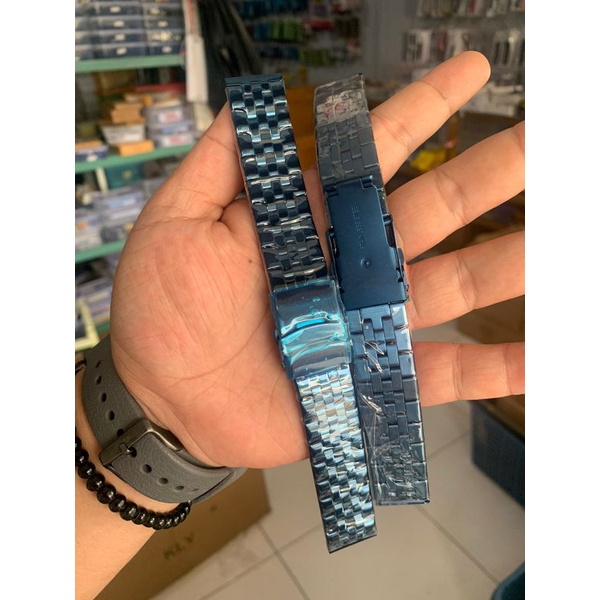 Strap Tali Jam Tangan Rante Stell Biru 20MM