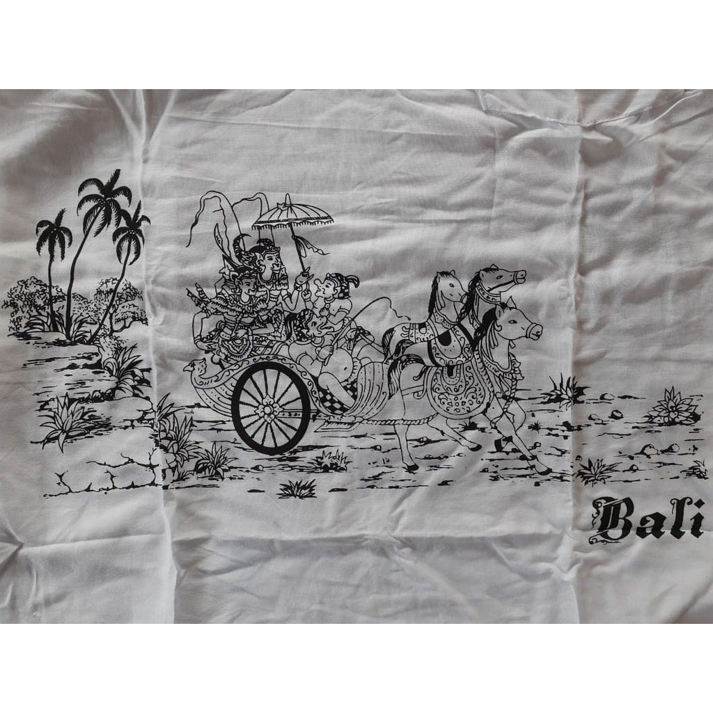 Baju kemeja yoko bali adem gambar kereta kencana