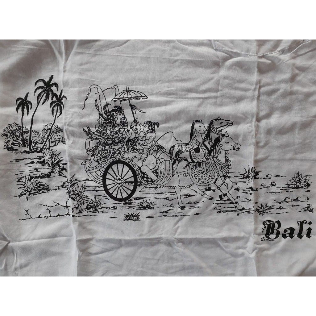 Baju kemeja yoko bali adem gambar kereta kencana