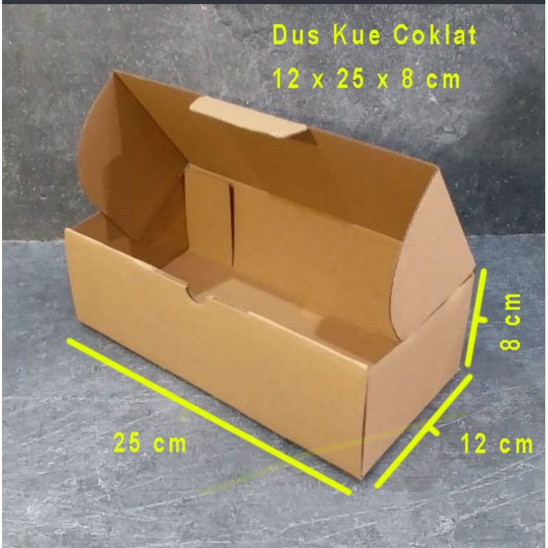 

Dus coklat l teba12x25x8/Dus kue kekinian