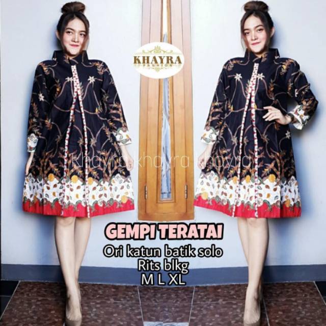 [BK] - TUNIK GEMPI TERATAI BATIK HALUS KANAYA
