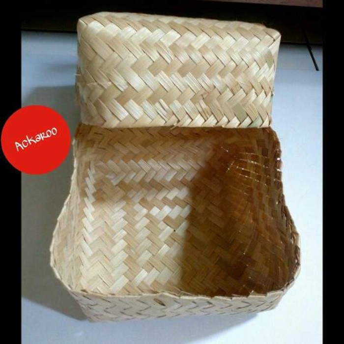 Besek bambu, tempat seserahan hantaran hampers, nasi kotak