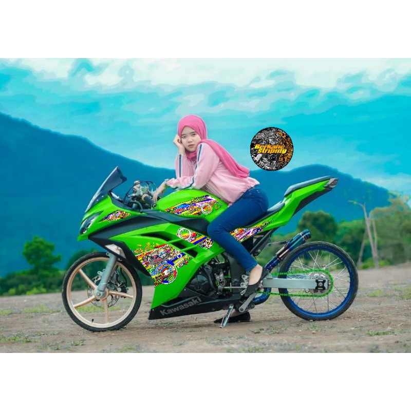 Striping Transparan UV Kawasaki Ninja 250 FI