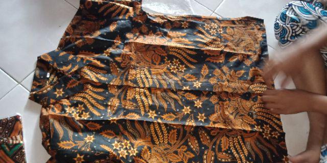 Risna Batik Hrb04 Kemeja Batik Pria Lengan Pendek Katun Primis Premium Halus Adem M L Xl