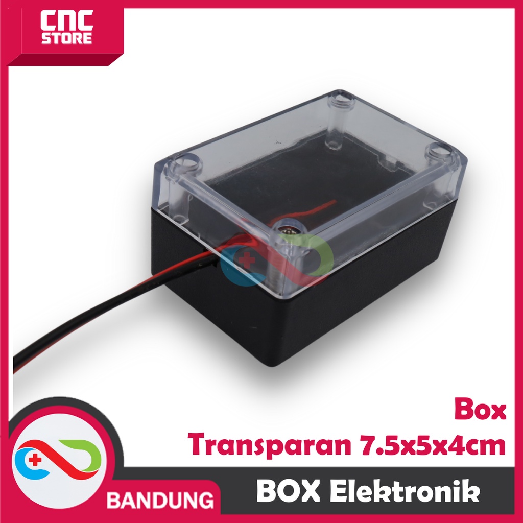 BOX TRANSPARAN BOX TOSO 36 LED 7,5X5X4CM KOTAK ELEKTRONIK BOX ELECTRONIC RANGKAIAN