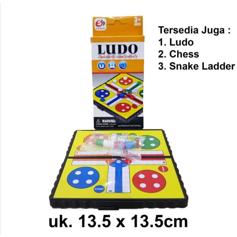 PROMO BOARD GAME MAGNET LUDO DAN SNAKES /ULARTANGGA