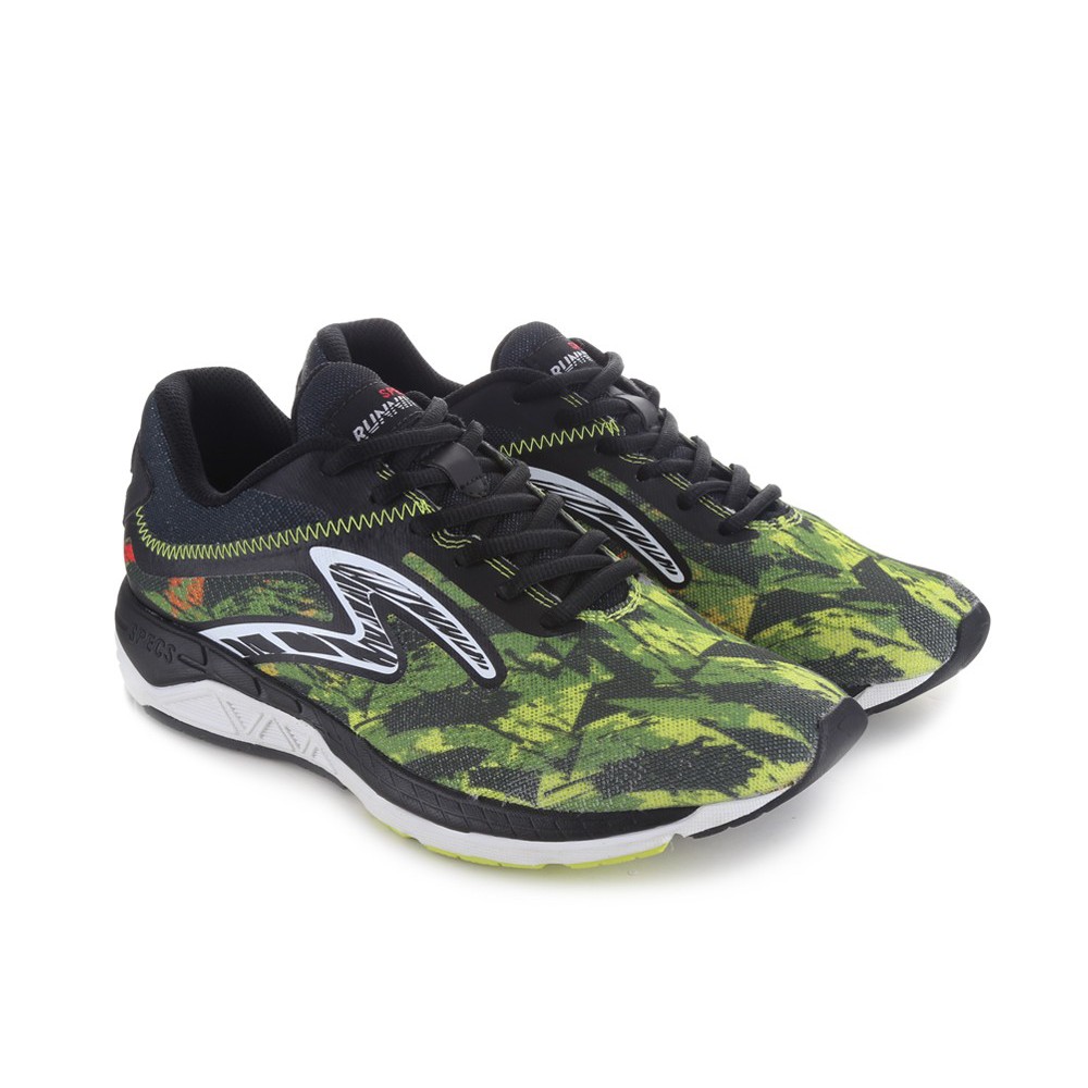 Sepatu Running Specs 200496 Dual Stamina Zest Green Rose Orange Black