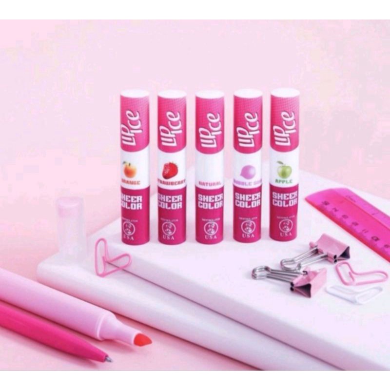 Lip Balm Lip Ice Sheer Color Uv Protection/Coconut /Aloe Vera &amp; Vitamin E