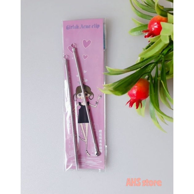 Pinset Komedo | Pencetan Komedo | Pencetan Jerawat isi 2 pcs