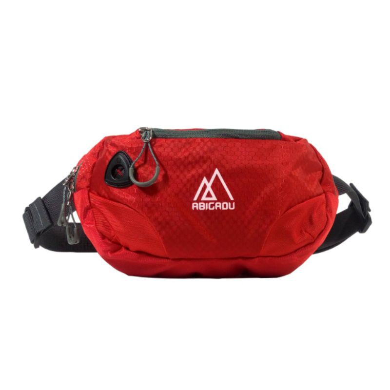 Waistbag Kasual Outdoor / Tas Selempang Kasual Pria Light Red | ABIGADU