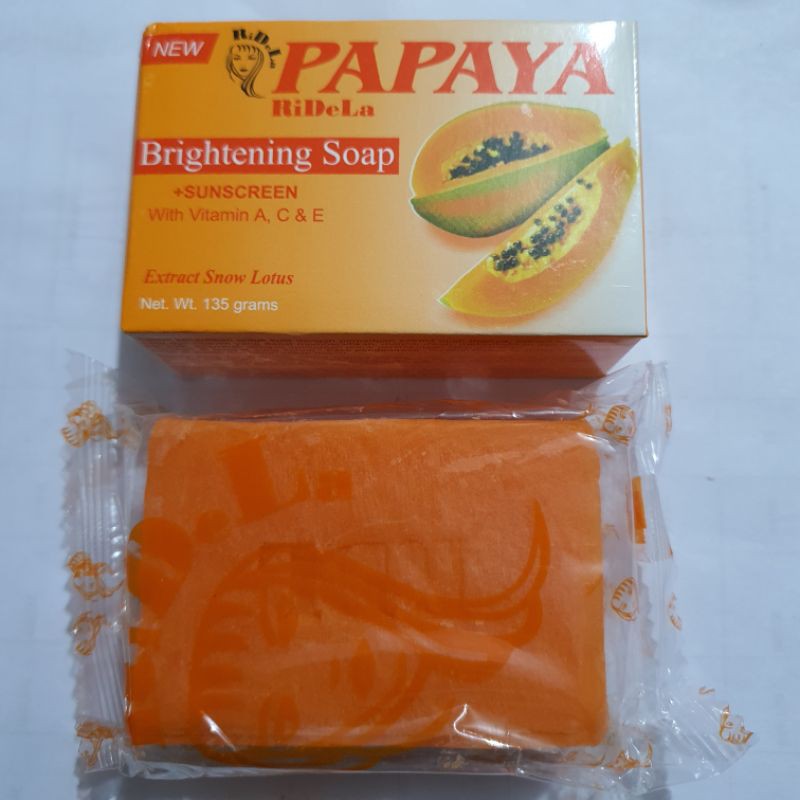 Sabun Papaya RiDeLa Brightening Soap 135g b.pom