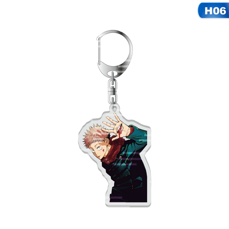 Jujutsu Kaisen Keychain Acrylic Two Side Key Ring Keyring Kugisaki Nobara Gojo Satoru Pendant Anime