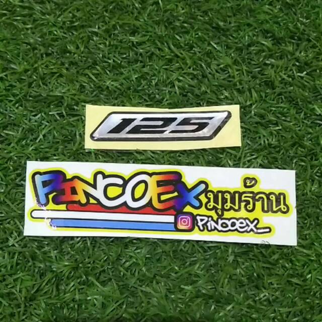 

Stiker 125 timbul hitam