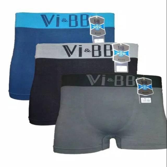 3 Pcs Celana Dalam Pria / Celana Boxer VI-BB KBR STORE