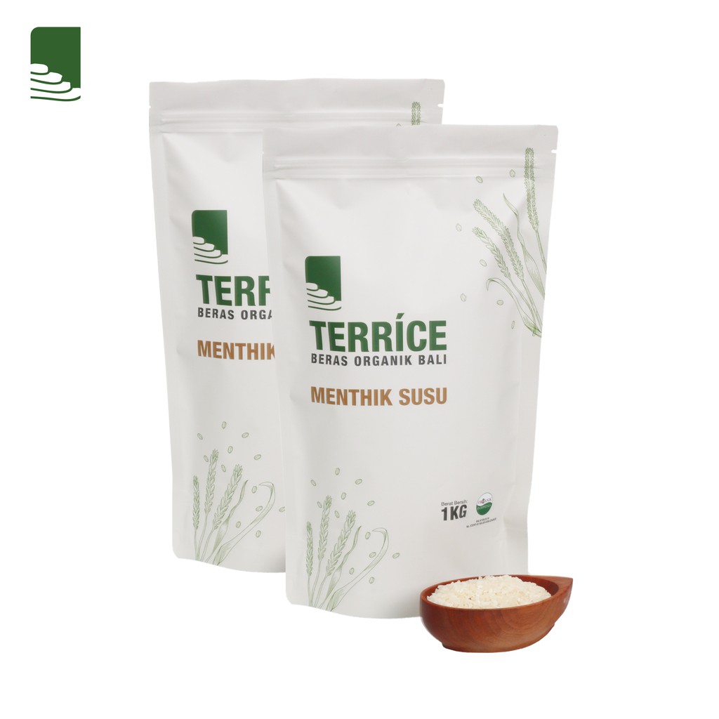 

TERRICE Beras Putih Menthik Susu Sehat Bebas Gula 100% Organik 2Kg