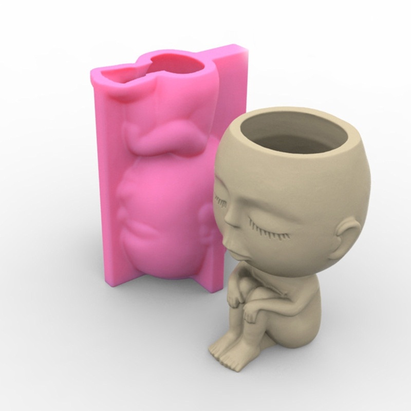 Siy Cetakan Pot Bungatanaman Sukulen Bahan Silikon DIY