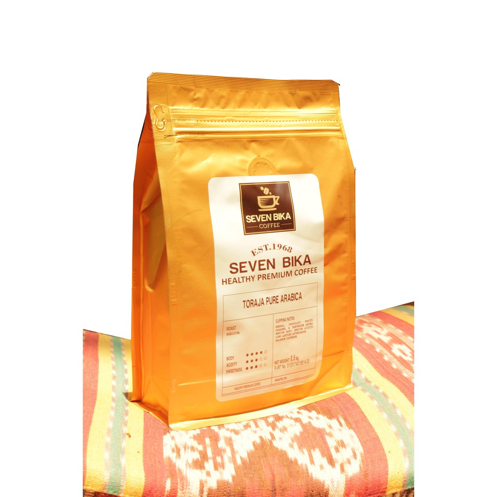 

Seven Bika Toraja Signature Pure Arabica 500 Gr [Bubuk/Biji]