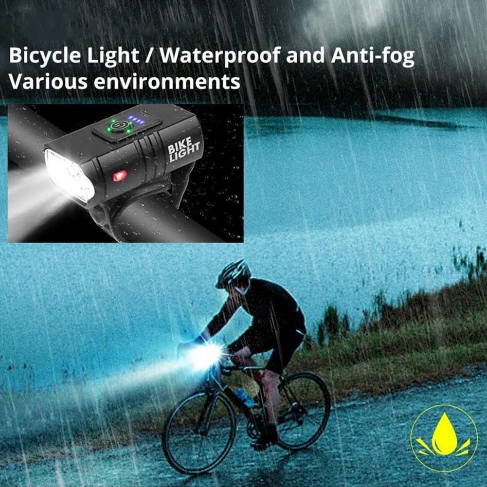 Lampu Depan Led T6 Usb Rechargeable Untuk Sepeda Mtb