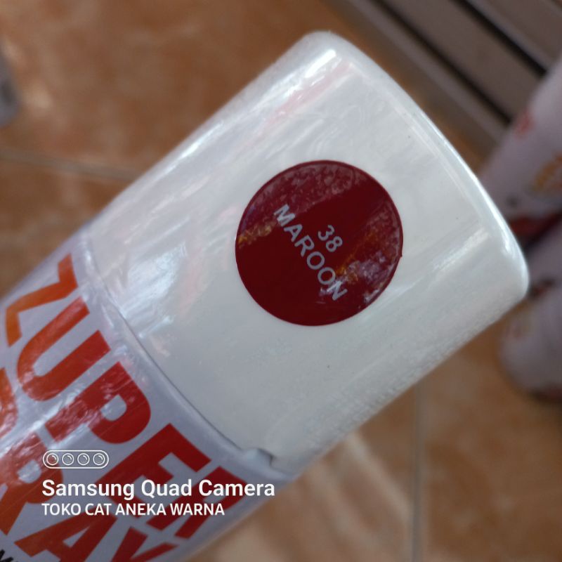 cat semprot 300cc maroon merah marun zuper spray produk dari rj london spray paint pilok pilox