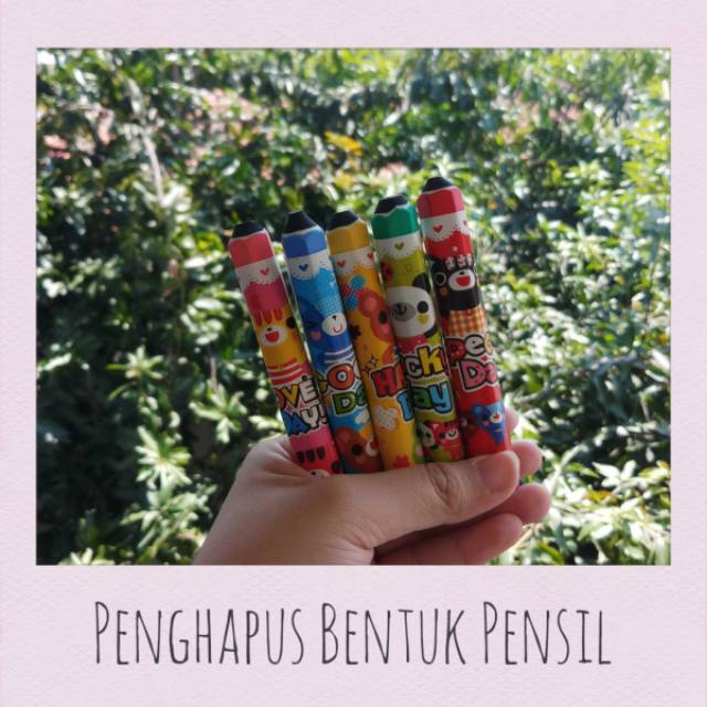 

Penghapus/Penghapus Pensil/Penghapus Bentuk Pensil/Pencil Eraser/Eraser/Penghapus Koleksi/Pensil