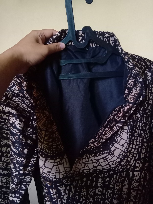 Trembesi Suna Kemeja Batik Pria Lengan Panjang Slimfit Katun Printing Hem Baju Seragam Kantor Modern