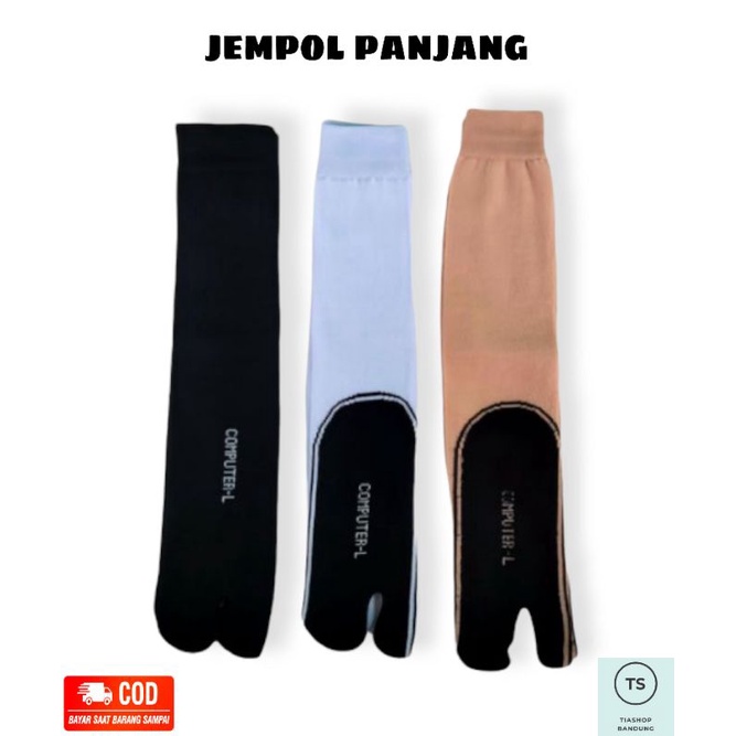 Kaos Kaki Jempol Polos Nilon Panjang Muslimah || Kaos Kaki Wanita || Kaos Kaki Jempol Warna