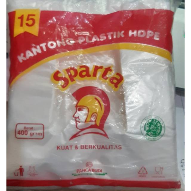 Kantong Plastik Hdpe 400 Gram – Kantong Plastik Sparta – Sparta Ukuran 15 / Sparta Ukuran 24