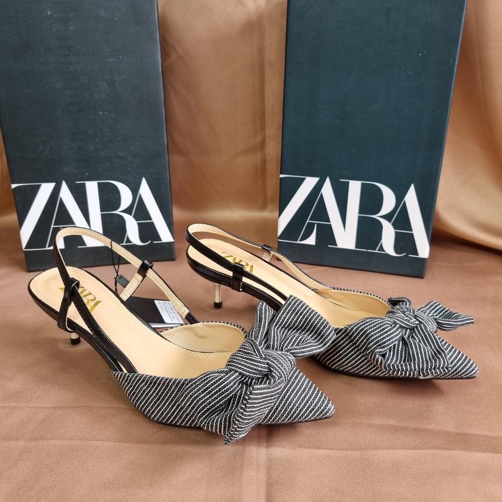 [4.4 Cuci Gudang Sale] - Zara Heels Sepatu Pita Kitten 1825-1 Hak 5cm