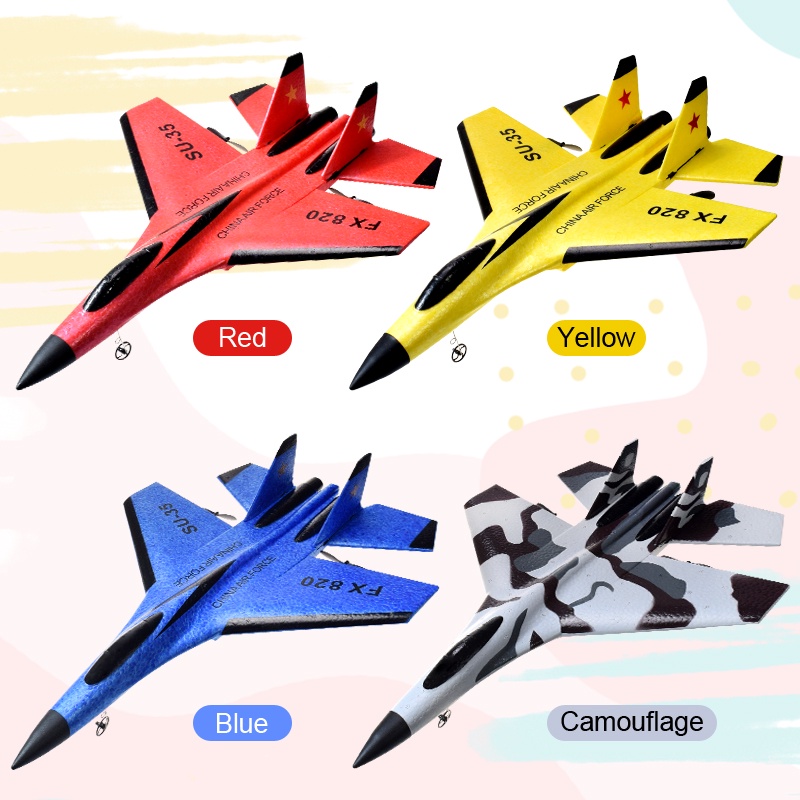 Mainan RC SU 35 Sukhoi Pesawat Remote Control terbang murah model jet tempur canggih Glider Airplane