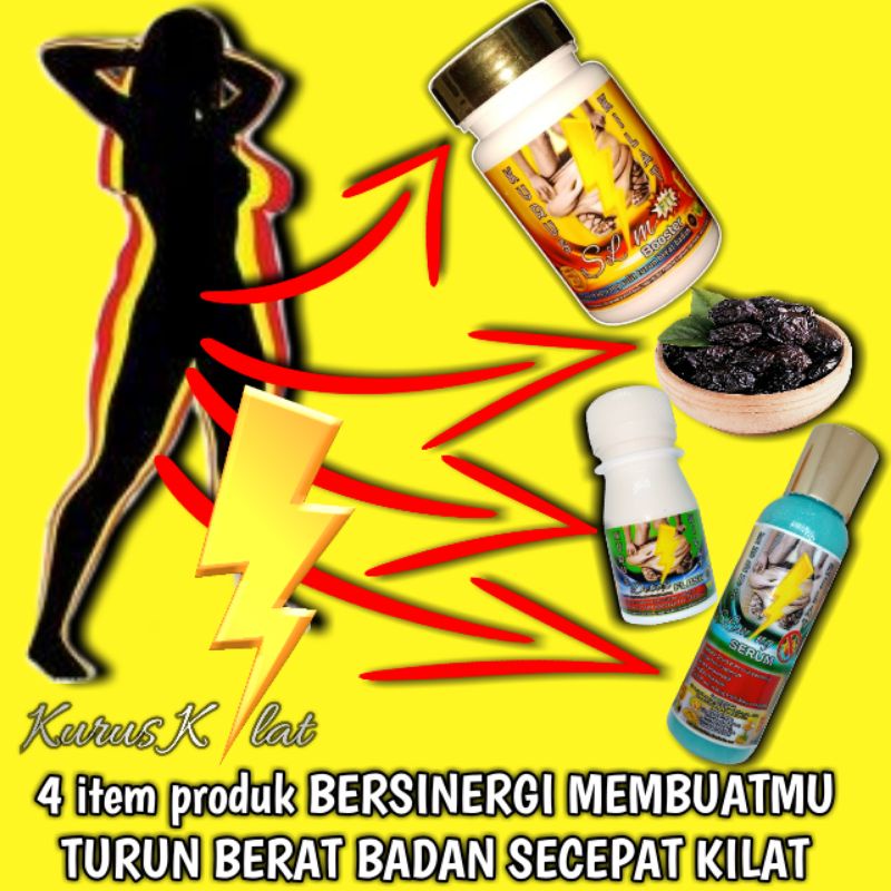 KURUS KILAT Paket TURUN 5-15KG Pelangsing Obat Diet Herbal Ampuh Penurun Berat Badan No Herballife