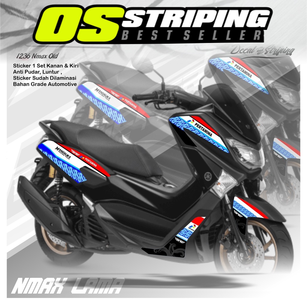 1236 Stiker Striping NMAX Lama Mandalika MotoGP Grafik Variasi