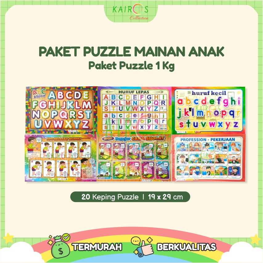 Paket Hemat Mainan Puzzle Anak 1 Kg