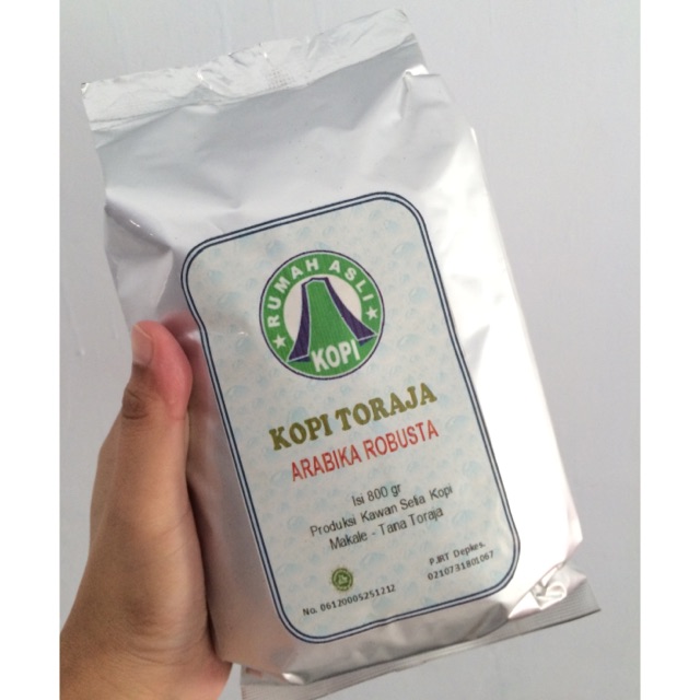 

Kopi toraja mix arabika + robusta