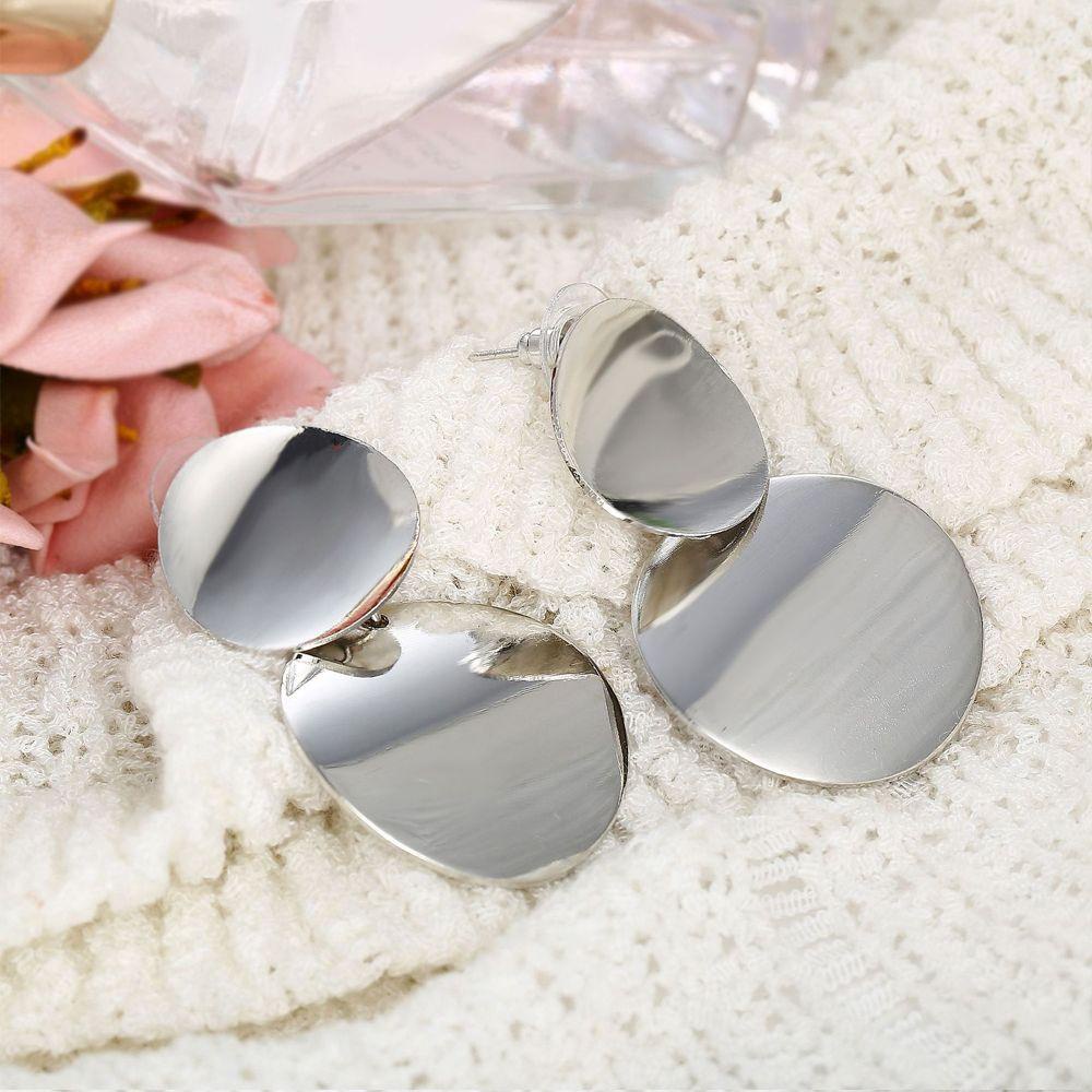 R-flower Drop Earring Perhiasan Fashion Baru Paduan Logam Geometris