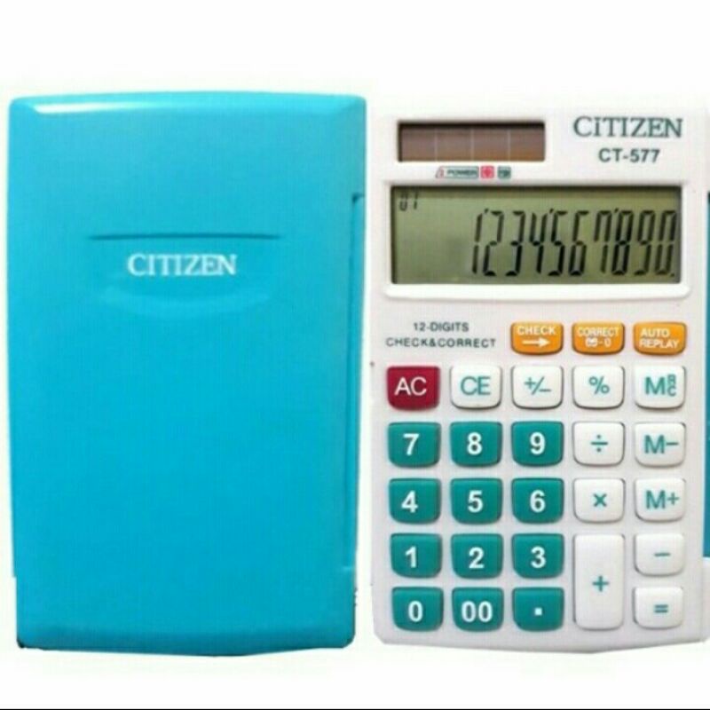 Cod Kalkulator Citizen CT557 Kalkulator 12 digit warna warni murah