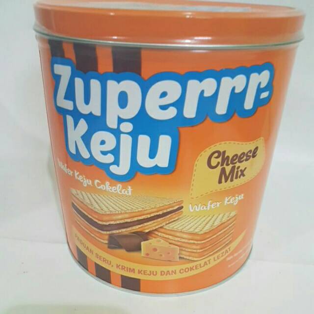 

Wafer zuperr keju kaleng 327g