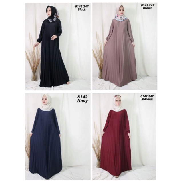 Plisket maxy dress / pliskera maxy