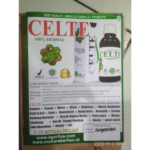 

Herbal agrarillus celte