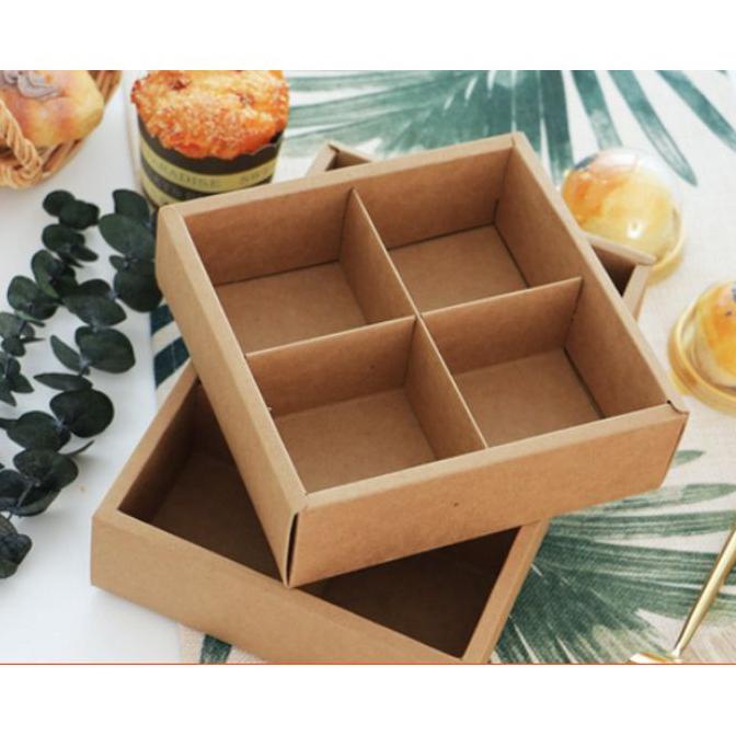 

Kotak Karton Sekat 4 Dove Coklat Vintage Kemasan Hamper