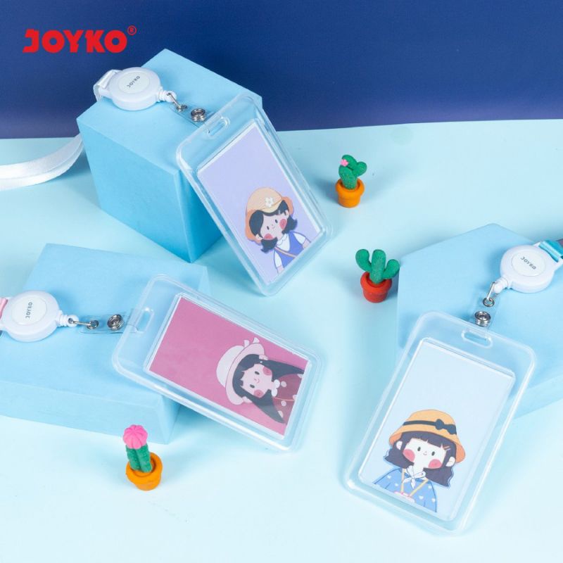 

ID CARD HOLDER JOYKO POTRAIT NT TRANSPARANT | NAME TAG TEMPAT KARTU NAMA BENING JOYKO