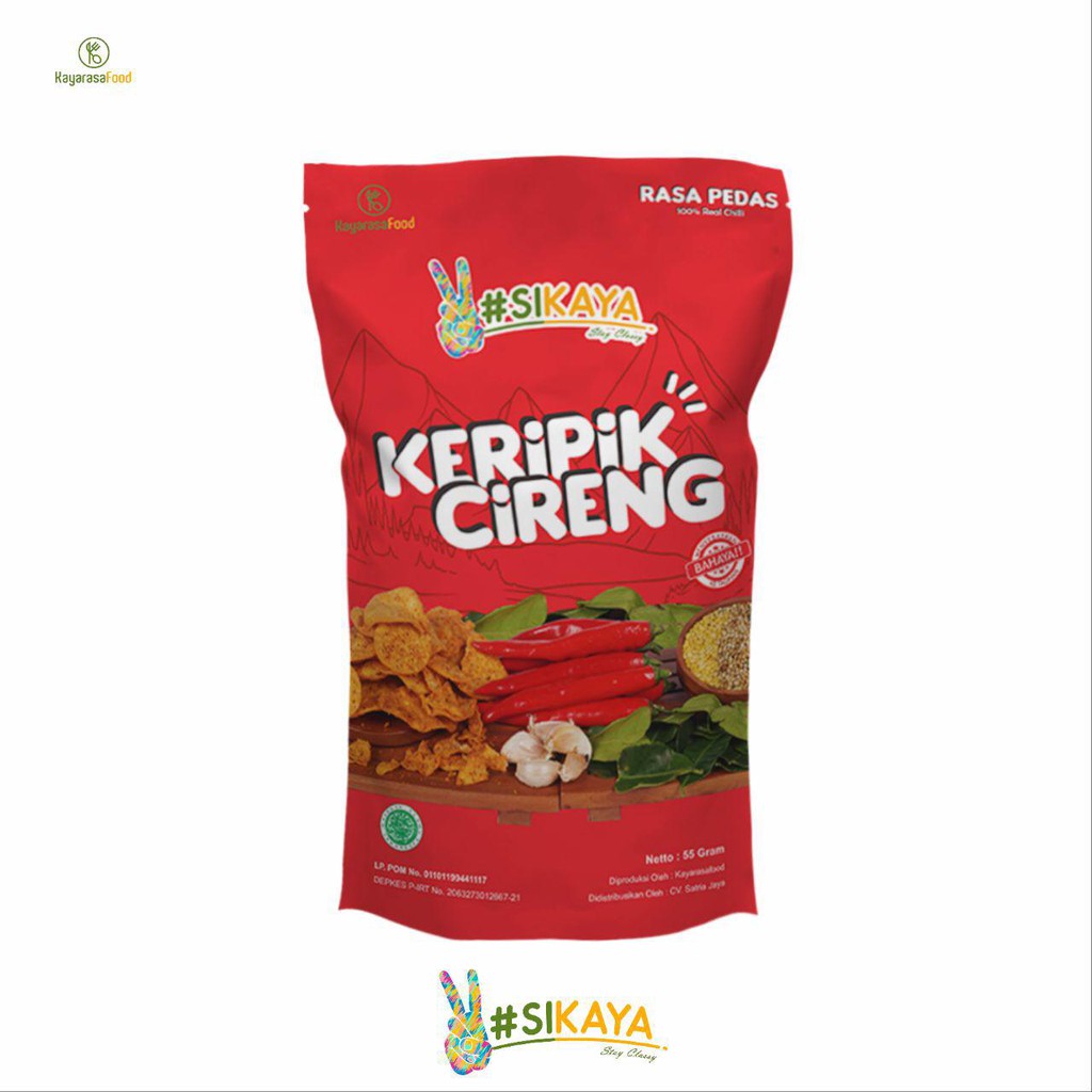 KERIPIK CIRENG SIKAYA - KEMASAN BESAR 135GRAM- CIRENG KHAS BANDUNG - DISTRIBUTOR CIRENG KAYARASAFOOD