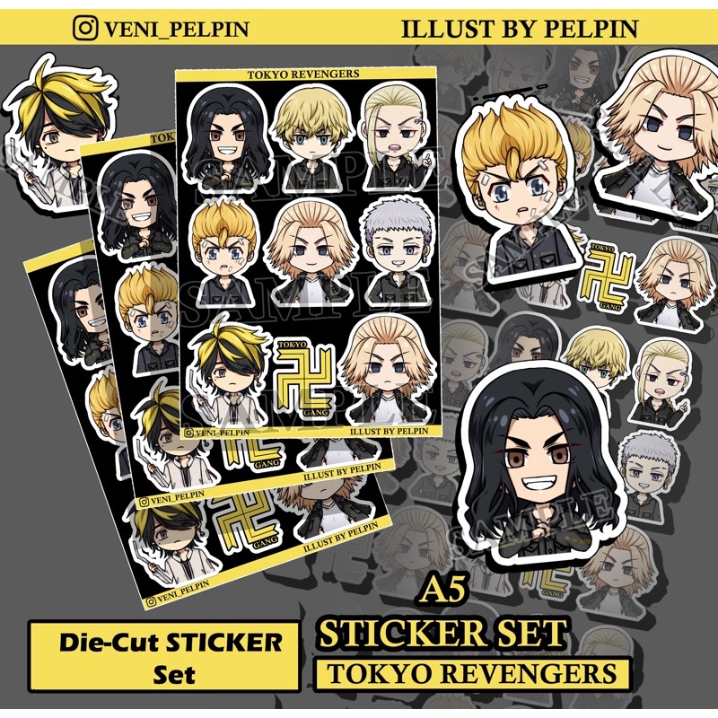 Jual Sticker Set Tokyo Revengers Sticker Anime Die Cut Sticker Tokyo ...