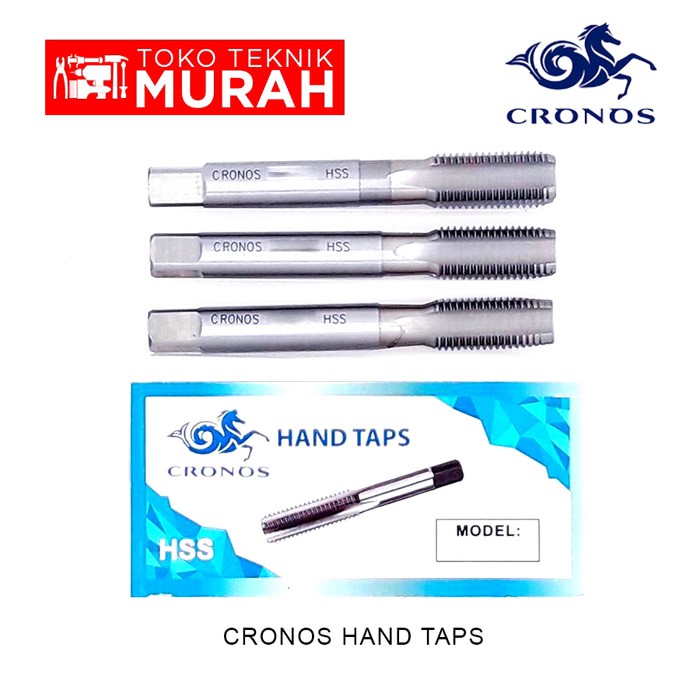 Cronos Hand Tap HSS 12 x 1.25 mm - 3pcs Original 12x1.25mm Taps - Isi