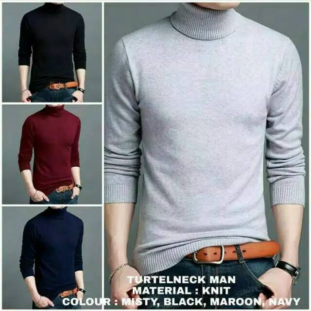 Sweater rajut pria / sweater turtelneck men